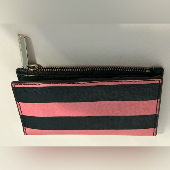 Kate Spade‎ Sylvia Continental Wristlet Wallet Pink Preppy Bold Stripe - Picture 2 of 10